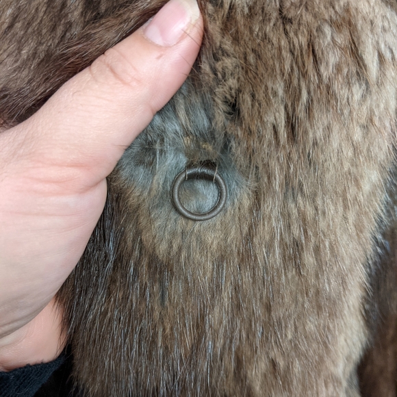 Vintage Muskrat Stroller coat-1985 WM.H.HARRIS Certificate authentic women's fur - Picture 8 of 13